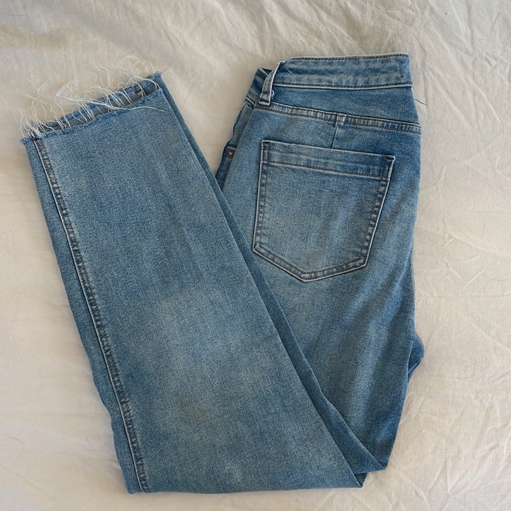 Free People light wash denim jeans